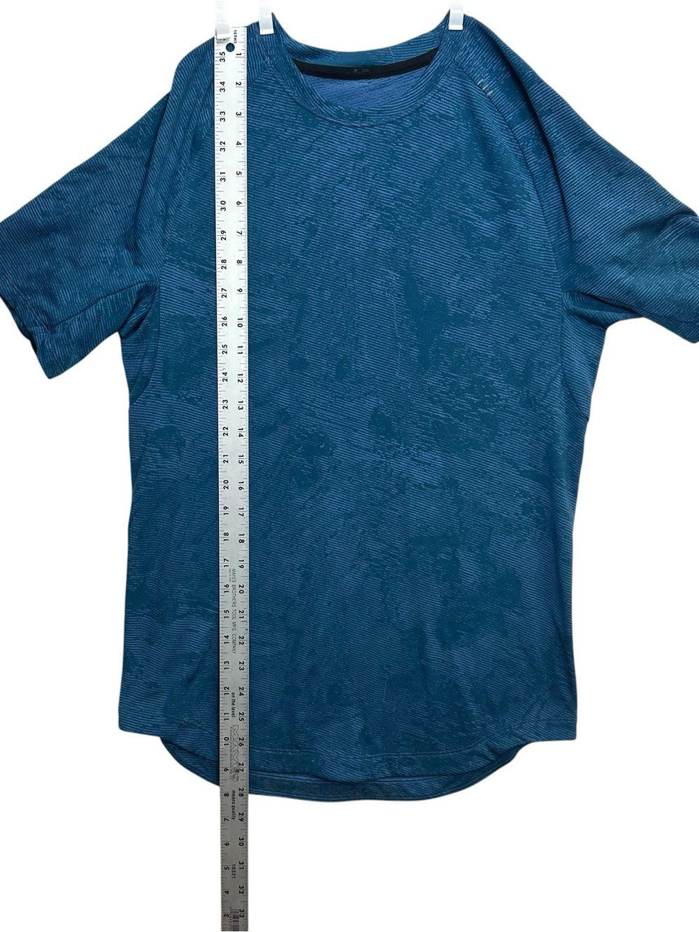 Lululemon Men’s Small Metal Vent Tech Shirt Blue Teal Short Sleeve Athletic - Picture 5 of 8